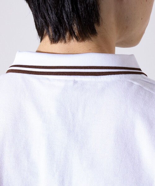 GEVACO（ゲバコ）の「【EXCLUSIVE】【GEVACO/ゲバコ】ワンポイントワッペン 半袖ラインポロシャツ（ポロシャツ・メンズ・アイボリー/ネイビー/グリーン/グレー・M/L）」の13枚目の写真