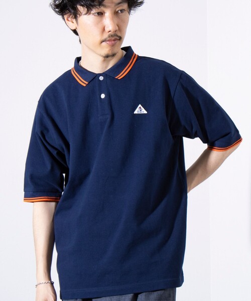 GEVACO（ゲバコ）の「【EXCLUSIVE】【GEVACO/ゲバコ】ワンポイントワッペン 半袖ラインポロシャツ（ポロシャツ・メンズ・アイボリー/ネイビー/グリーン/グレー・M/L）」の18枚目の写真