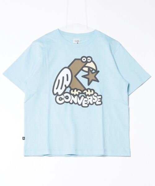 CONVERSE（コンバース）の「コンバース  CV バード PT S/S Tシャツ（Tシャツ/カットソー・レディース・ホワイト/ブルー/グレー・S/M/L）」の3枚目の写真