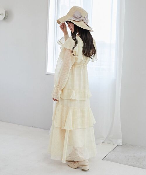 MAJESTIC LEGON(マジェスティックレゴン)の「コンパクトウォッシャブルリボンハット(ハット・レディース・サンドベージュ/ベージュ・FREE)」の4枚目の写真