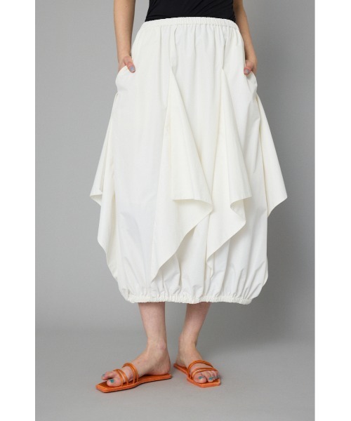 HeRIN.CYE（ヘリンドットサイ）の「Triangle skirt　　トライアングルスカート（スカート・レディース・オフホワイト/ブルー/ブラック・FREE）」の2枚目の写真