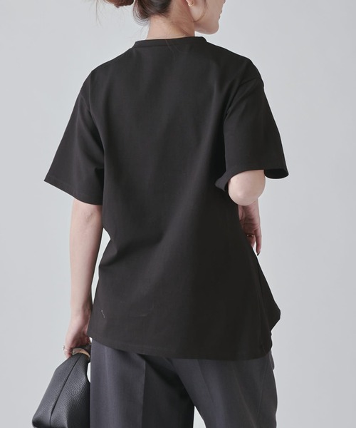 Lui's（ルイス）の「ウエストタックデザインTEE（Tシャツ/カットソー・レディース・ブラック/ホワイト/チャコールグレー・FREE）」の14枚目の写真