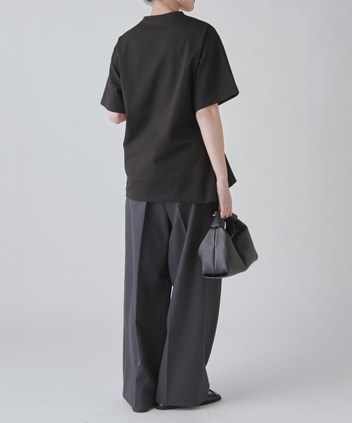 Lui's（ルイス）の「ウエストタックデザインTEE（Tシャツ/カットソー・レディース・ブラック/ホワイト/チャコールグレー・FREE）」の18枚目の写真