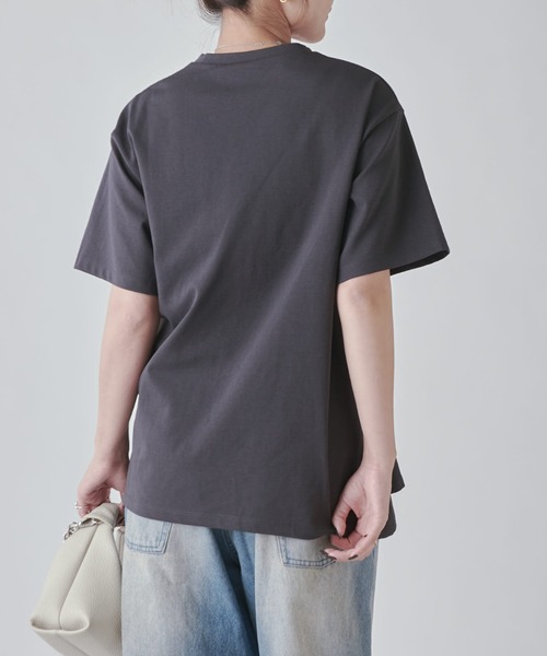 Lui's（ルイス）の「ウエストタックデザインTEE（Tシャツ/カットソー・レディース・ブラック/ホワイト/チャコールグレー・FREE）」の21枚目の写真