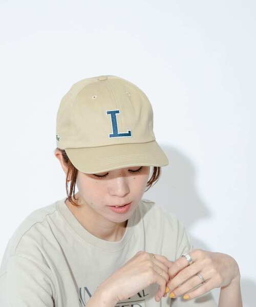 LACOSTE(ラコステ)の「LACOSTE Lキャップ(キャップ・レディース・ホワイト/ブラック/ベージュ/ネイビー・ONE)」の3枚目の写真