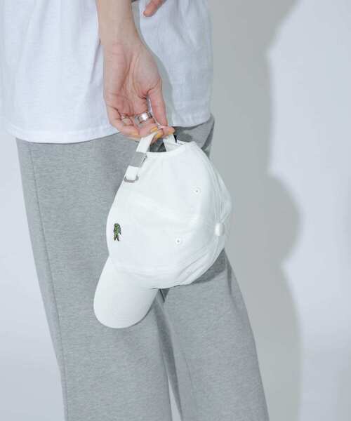 LACOSTE(ラコステ)の「LACOSTE Lキャップ(キャップ・レディース・ホワイト/ブラック/ベージュ/ネイビー・ONE)」の7枚目の写真
