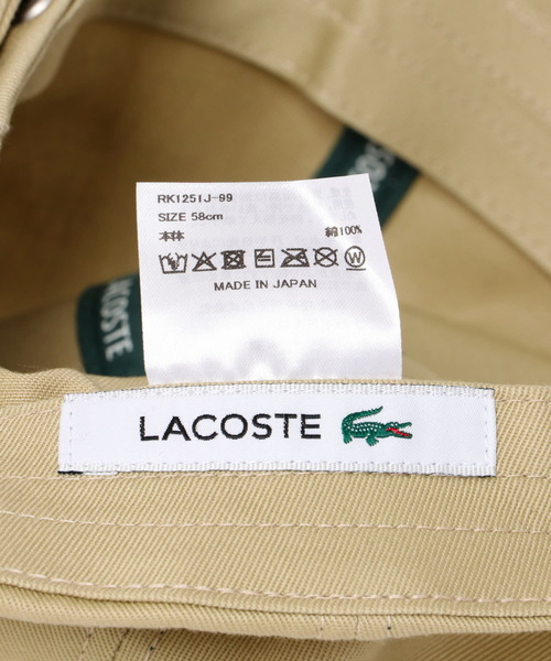 LACOSTE(ラコステ)の「LACOSTE Lキャップ(キャップ・レディース・ホワイト/ブラック/ベージュ/ネイビー・ONE)」の20枚目の写真
