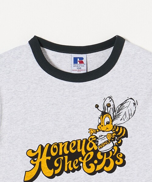 セール】【別注】＜RUSSELL ATHLETIC＞プリント リンガーTシャツ