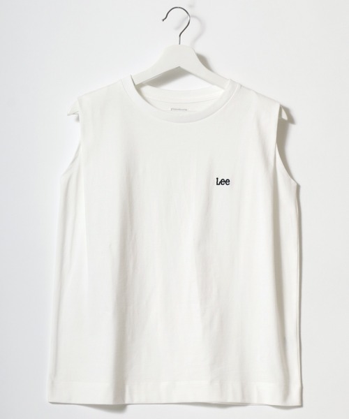 Lee（リー）の「Lee（リー）EMBROIDERY N/S TEE/ブランドロゴワンポイント刺繍ノースリーブTシャツ レディース（Tシャツ/カットソー・レディース・ピンク/ホワイト/ホワイト系その他/ホワイト系その他2/スミクロ・M/S）」の20枚目の写真