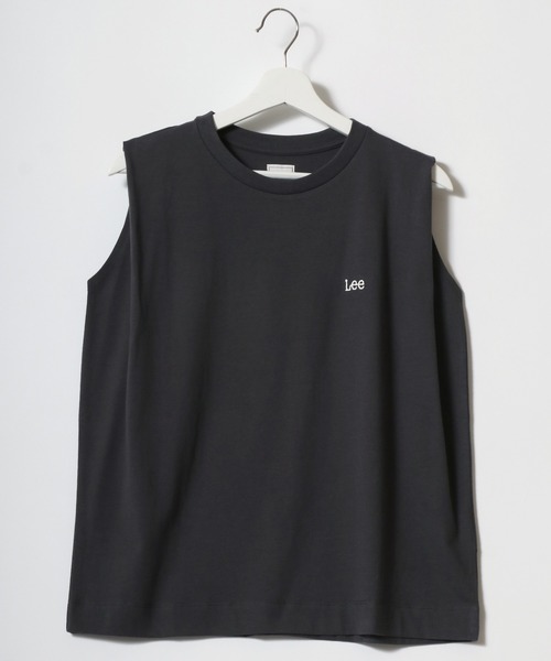 Lee（リー）の「Lee（リー）EMBROIDERY N/S TEE/ブランドロゴワンポイント刺繍ノースリーブTシャツ レディース（Tシャツ/カットソー・レディース・ピンク/ホワイト/ホワイト系その他/ホワイト系その他2/スミクロ・M/S）」の19枚目の写真