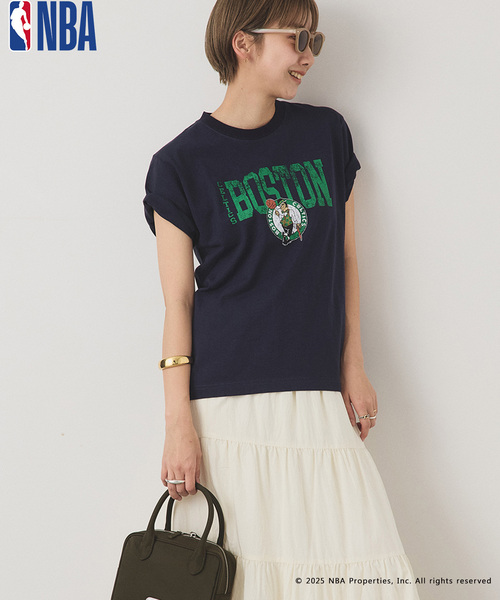 OUTDOOR PRODUCTS（アウトドアプロダクツ）の「OFF THE COURT by NBA / オフ ザ コート バイ NBA 別注 TEE（Tシャツ/カットソー・レディース・ネイビー/ブラウン/ブラック/ホワイト/グレー系その他/ホワイト系その他/ボルドー・SMALL/LARGE）」の6枚目の写真