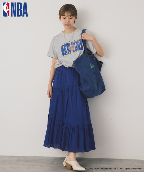 OUTDOOR PRODUCTS（アウトドアプロダクツ）の「OFF THE COURT by NBA / オフ ザ コート バイ NBA 別注 TEE（Tシャツ/カットソー・レディース・ネイビー/ブラウン/ブラック/ホワイト/グレー系その他/ホワイト系その他/ボルドー・SMALL/LARGE）」の11枚目の写真
