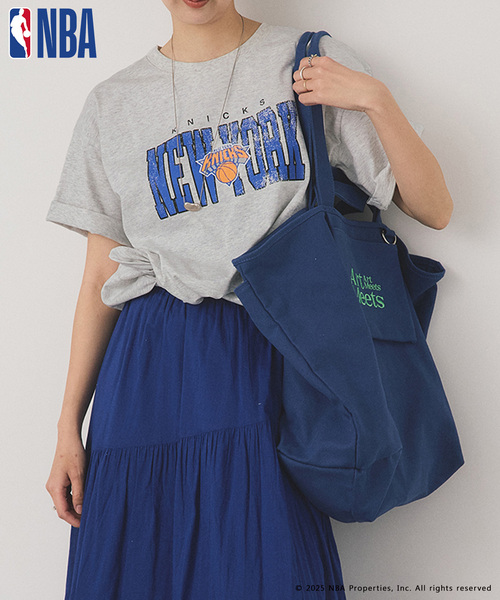 OUTDOOR PRODUCTS（アウトドアプロダクツ）の「OFF THE COURT by NBA / オフ ザ コート バイ NBA 別注 TEE（Tシャツ/カットソー・レディース・ネイビー/ブラウン/ブラック/ホワイト/グレー系その他/ホワイト系その他/ボルドー・SMALL/LARGE）」の12枚目の写真