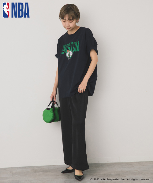 OUTDOOR PRODUCTS（アウトドアプロダクツ）の「OFF THE COURT by NBA / オフ ザ コート バイ NBA 別注 TEE（Tシャツ/カットソー・レディース・ネイビー/ブラウン/ブラック/ホワイト/グレー系その他/ホワイト系その他/ボルドー・SMALL/LARGE）」の13枚目の写真