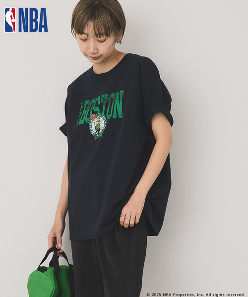 OUTDOOR PRODUCTS（アウトドアプロダクツ）の「OFF THE COURT by NBA / オフ ザ コート バイ NBA 別注 TEE（Tシャツ/カットソー・レディース・ネイビー/ブラウン/ブラック/ホワイト/グレー系その他/ホワイト系その他/ボルドー・SMALL/LARGE）」の14枚目の写真