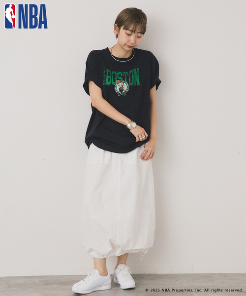 OUTDOOR PRODUCTS（アウトドアプロダクツ）の「OFF THE COURT by NBA / オフ ザ コート バイ NBA 別注 TEE（Tシャツ/カットソー・レディース・ネイビー/ブラウン/ブラック/ホワイト/グレー系その他/ホワイト系その他/ボルドー・SMALL/LARGE）」の15枚目の写真