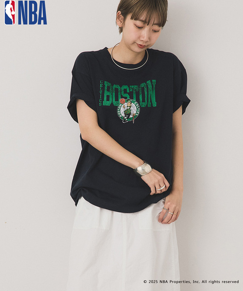OUTDOOR PRODUCTS（アウトドアプロダクツ）の「OFF THE COURT by NBA / オフ ザ コート バイ NBA 別注 TEE（Tシャツ/カットソー・レディース・ネイビー/ブラウン/ブラック/ホワイト/グレー系その他/ホワイト系その他/ボルドー・SMALL/LARGE）」の16枚目の写真