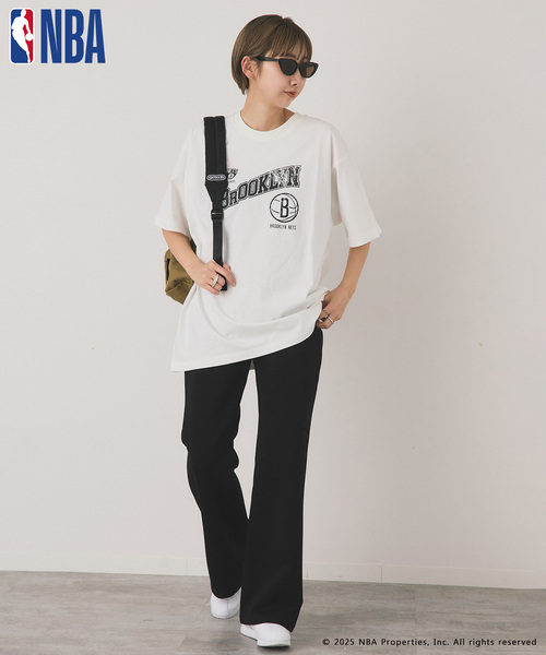 OUTDOOR PRODUCTS（アウトドアプロダクツ）の「OFF THE COURT by NBA / オフ ザ コート バイ NBA 別注 TEE（Tシャツ/カットソー・レディース・ネイビー/ブラウン/ブラック/ホワイト/グレー系その他/ホワイト系その他/ボルドー・SMALL/LARGE）」の17枚目の写真