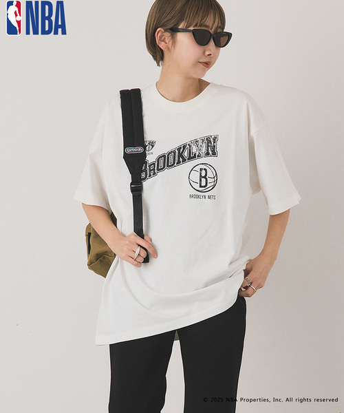 OUTDOOR PRODUCTS（アウトドアプロダクツ）の「OFF THE COURT by NBA / オフ ザ コート バイ NBA 別注 TEE（Tシャツ/カットソー・レディース・ネイビー/ブラウン/ブラック/ホワイト/グレー系その他/ホワイト系その他/ボルドー・SMALL/LARGE）」の18枚目の写真