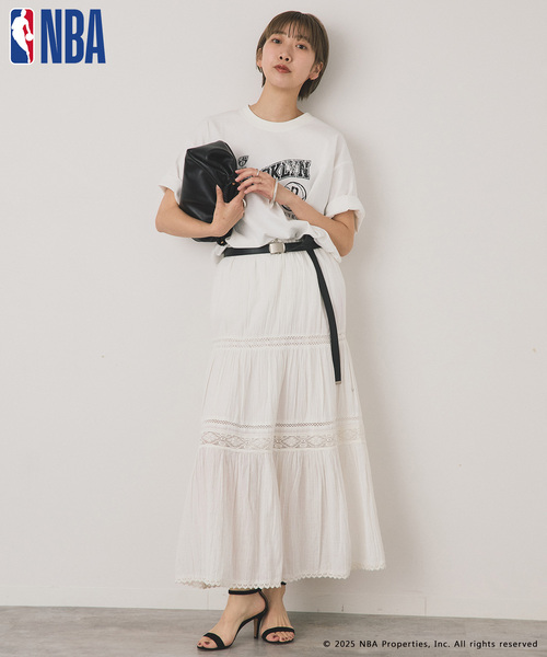 OUTDOOR PRODUCTS（アウトドアプロダクツ）の「OFF THE COURT by NBA / オフ ザ コート バイ NBA 別注 TEE（Tシャツ/カットソー・レディース・ネイビー/ブラウン/ブラック/ホワイト/グレー系その他/ホワイト系その他/ボルドー・SMALL/LARGE）」の19枚目の写真