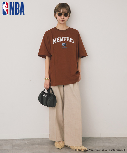 OUTDOOR PRODUCTS（アウトドアプロダクツ）の「OFF THE COURT by NBA / オフ ザ コート バイ NBA 別注 TEE（Tシャツ/カットソー・レディース・ネイビー/ブラウン/ブラック/ホワイト/グレー系その他/ホワイト系その他/ボルドー・SMALL/LARGE）」の21枚目の写真