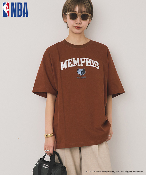 OUTDOOR PRODUCTS（アウトドアプロダクツ）の「OFF THE COURT by NBA / オフ ザ コート バイ NBA 別注 TEE（Tシャツ/カットソー・レディース・ネイビー/ブラウン/ブラック/ホワイト/グレー系その他/ホワイト系その他/ボルドー・SMALL/LARGE）」の22枚目の写真