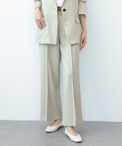 Sirin(シリン)の「≪セットアップ可≫ リネンライクワイドパンツ【2サイズ展開】(その他パンツ・レディース・ナチュラル/ベージュ・SMALL/X-SMALL)」の2枚目の写真
