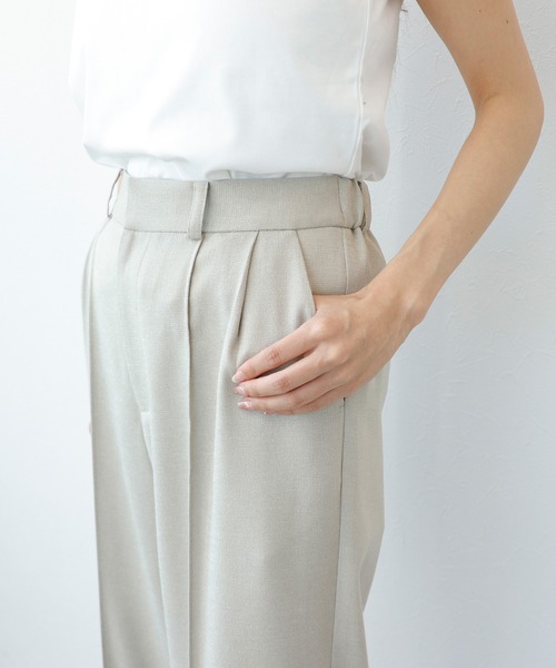 Sirin(シリン)の「≪セットアップ可≫ リネンライクワイドパンツ【2サイズ展開】(その他パンツ・レディース・ナチュラル/ベージュ・SMALL/X-SMALL)」の14枚目の写真