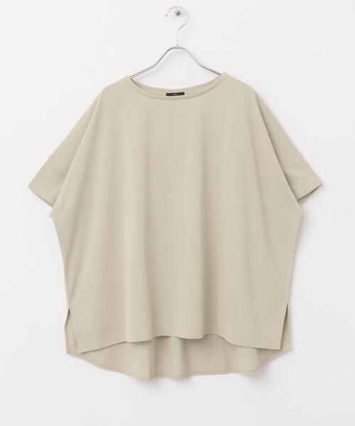 ITEMS URBANRESEARCH(アイテムズ アーバンリサーチ)の「汗ジミ隠しバックタックTシャツ(Tシャツ/カットソー・レディース・チャコールグレー/ベージュ/パープル・FREE)」の7枚目の写真