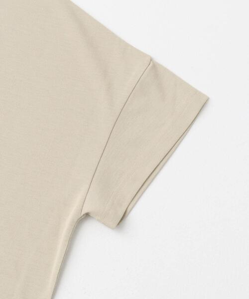 ITEMS URBANRESEARCH(アイテムズ アーバンリサーチ)の「汗ジミ隠しバックタックTシャツ(Tシャツ/カットソー・レディース・チャコールグレー/ベージュ/パープル・FREE)」の8枚目の写真