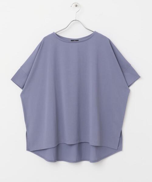 ITEMS URBANRESEARCH(アイテムズ アーバンリサーチ)の「汗ジミ隠しバックタックTシャツ(Tシャツ/カットソー・レディース・チャコールグレー/ベージュ/パープル・FREE)」の21枚目の写真