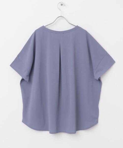 ITEMS URBANRESEARCH(アイテムズ アーバンリサーチ)の「汗ジミ隠しバックタックTシャツ(Tシャツ/カットソー・レディース・チャコールグレー/ベージュ/パープル・FREE)」の22枚目の写真