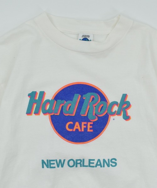 LABORATORY R（ラボラトリーアール）の「【ヴィンテージ古着】90’s HARD ROCK CAFE 企業ロゴ Tシャツ（Tシャツ/カットソー・メンズ・ホワイト・LARGE）」の2枚目の写真