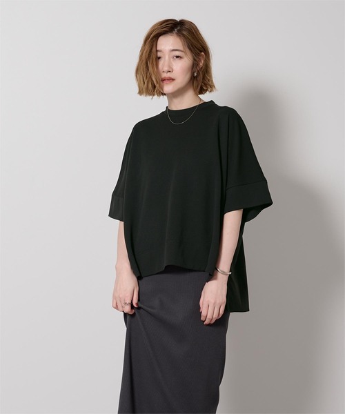 UR'S(ユアーズ)の「カットジョーゼットボックスシルエットトップス(Tシャツ/カットソー・レディース・ホワイト/ブラック/グレイッシュベージュ・L/M/S)」の20枚目の写真