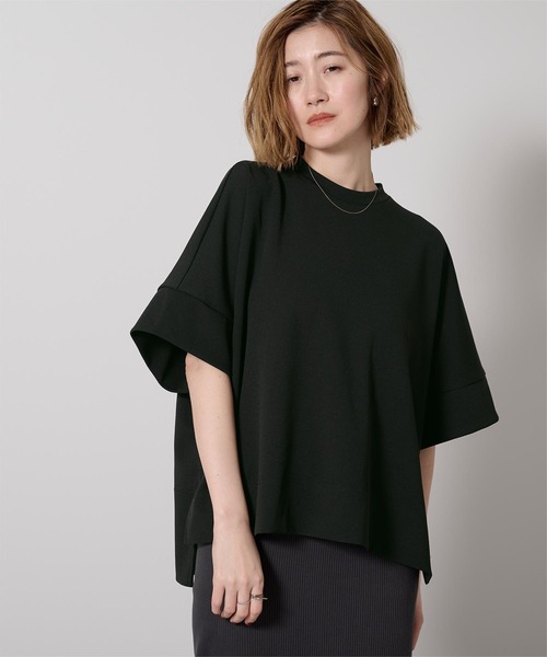 UR'S(ユアーズ)の「カットジョーゼットボックスシルエットトップス(Tシャツ/カットソー・レディース・ホワイト/ブラック/グレイッシュベージュ・L/M/S)」の21枚目の写真