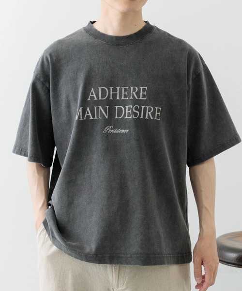ITEMS URBANRESEARCH（アイテムズ アーバンリサーチ）の「パウダー加工天竺半袖Tシャツ（Tシャツ/カットソー・メンズ・その他1/その他2/その他3・MEDIUM/LARGE）」の2枚目の写真