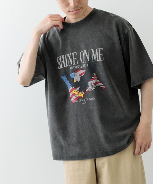 ITEMS URBANRESEARCH（アイテムズ アーバンリサーチ）の「パウダー加工天竺半袖Tシャツ（Tシャツ/カットソー・メンズ・その他1/その他2/その他3・MEDIUM/LARGE）」の18枚目の写真