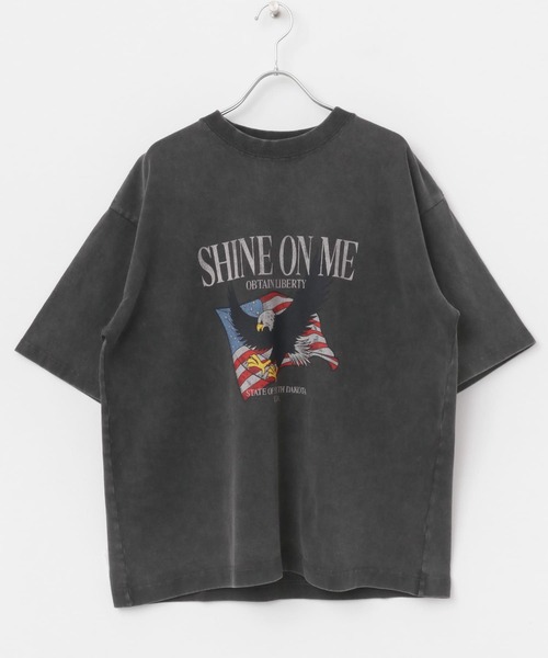 ITEMS URBANRESEARCH（アイテムズ アーバンリサーチ）の「パウダー加工天竺半袖Tシャツ（Tシャツ/カットソー・メンズ・その他1/その他2/その他3・MEDIUM/LARGE）」の10枚目の写真