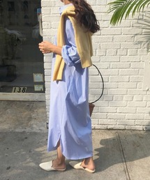 シャツワンピース大きめレディースゆったり