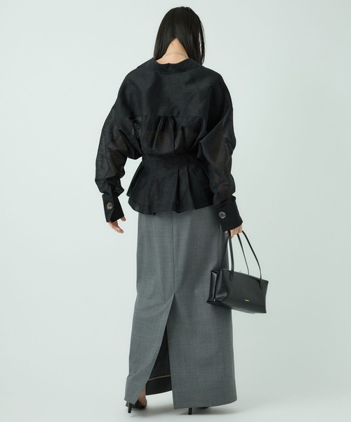 Chaos（カオス）の「Chaos(カオス)/エラルドブラウス（シャツ/ブラウス・レディース・サンドベージュ/ブラック・FREE）」の8枚目の写真