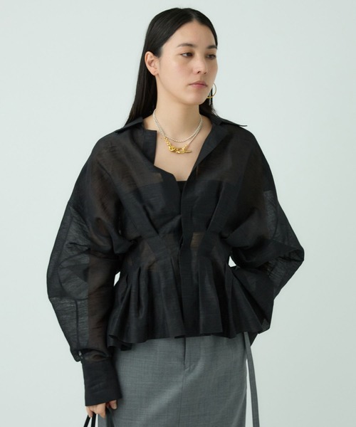 Chaos（カオス）の「Chaos(カオス)/エラルドブラウス（シャツ/ブラウス・レディース・サンドベージュ/ブラック・FREE）」の13枚目の写真