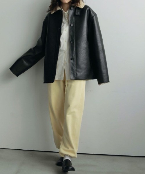 anuke(アンヌーク)の「anuke Boa Flight Jacket ボアフライトジャケット/62520203(その他アウター・レディース・ブラック・38/36)」の6枚目の写真