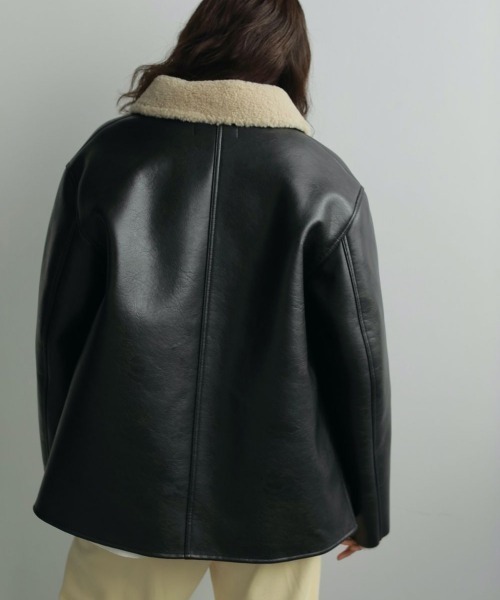 anuke(アンヌーク)の「anuke Boa Flight Jacket ボアフライトジャケット/62520203(その他アウター・レディース・ブラック・38/36)」の8枚目の写真