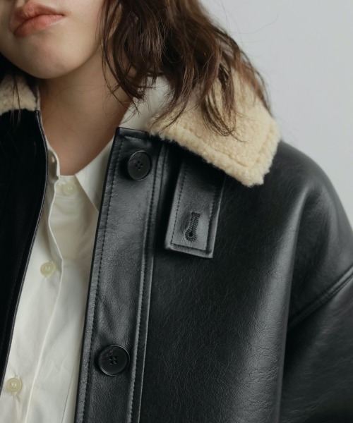anuke(アンヌーク)の「anuke Boa Flight Jacket ボアフライトジャケット/62520203(その他アウター・レディース・ブラック・38/36)」の9枚目の写真