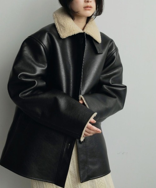 anuke(アンヌーク)の「anuke Boa Flight Jacket ボアフライトジャケット/62520203(その他アウター・レディース・ブラック・38/36)」の10枚目の写真