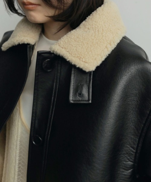 anuke(アンヌーク)の「anuke Boa Flight Jacket ボアフライトジャケット/62520203(その他アウター・レディース・ブラック・38/36)」の11枚目の写真