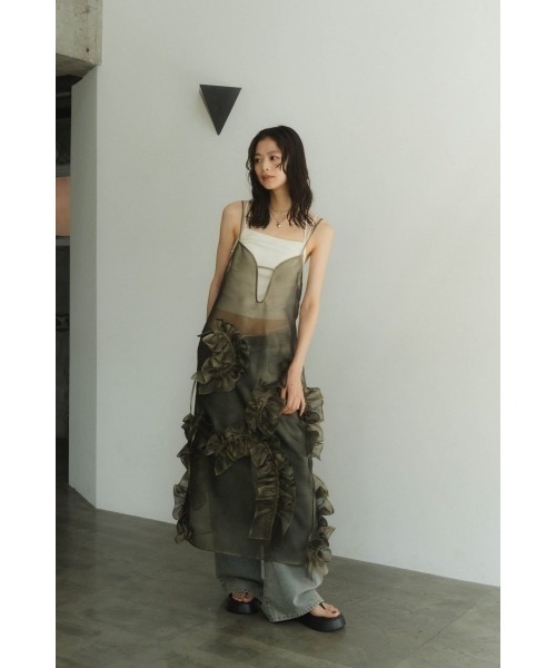 Knuth Marf（クヌースマーフ）の「layered tulle one piece（ワンピース・レディース・シルバー/ブラック/ゴールド・SMALL/X-SMALL）」の3枚目の写真