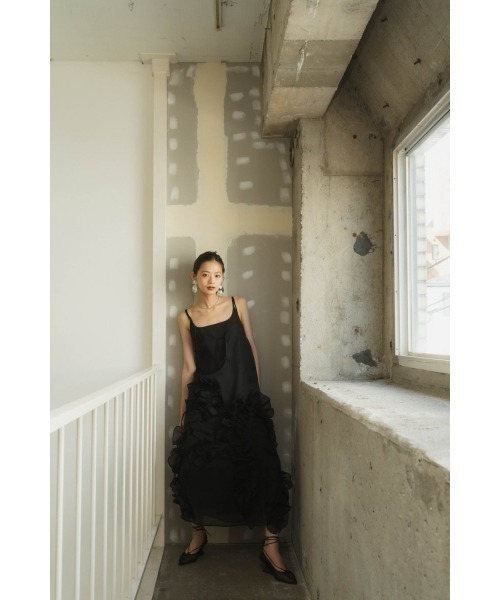 ワンピース Knuth Marf /tulle bolero one piece Black Knuth Marf /tulle bolero one piece/black レディース