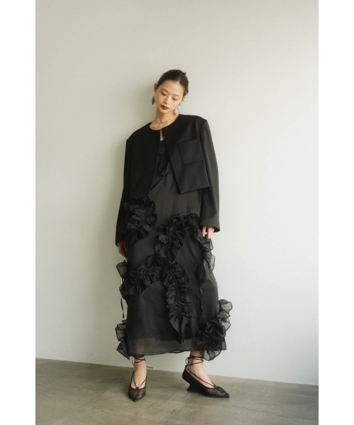 ワンピース Knuth Marf layered tulle one piece layered tulle one piece/3color | KNUTH MARF