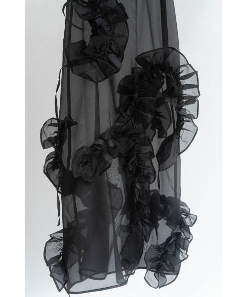 Knuth Marf」layered tulle onepiece/black